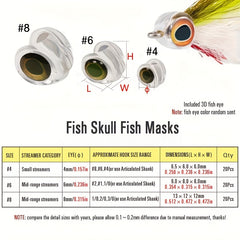 20pcs 3D Fish Eyes for Saltwater Fishing Baits Tying Material Accessories