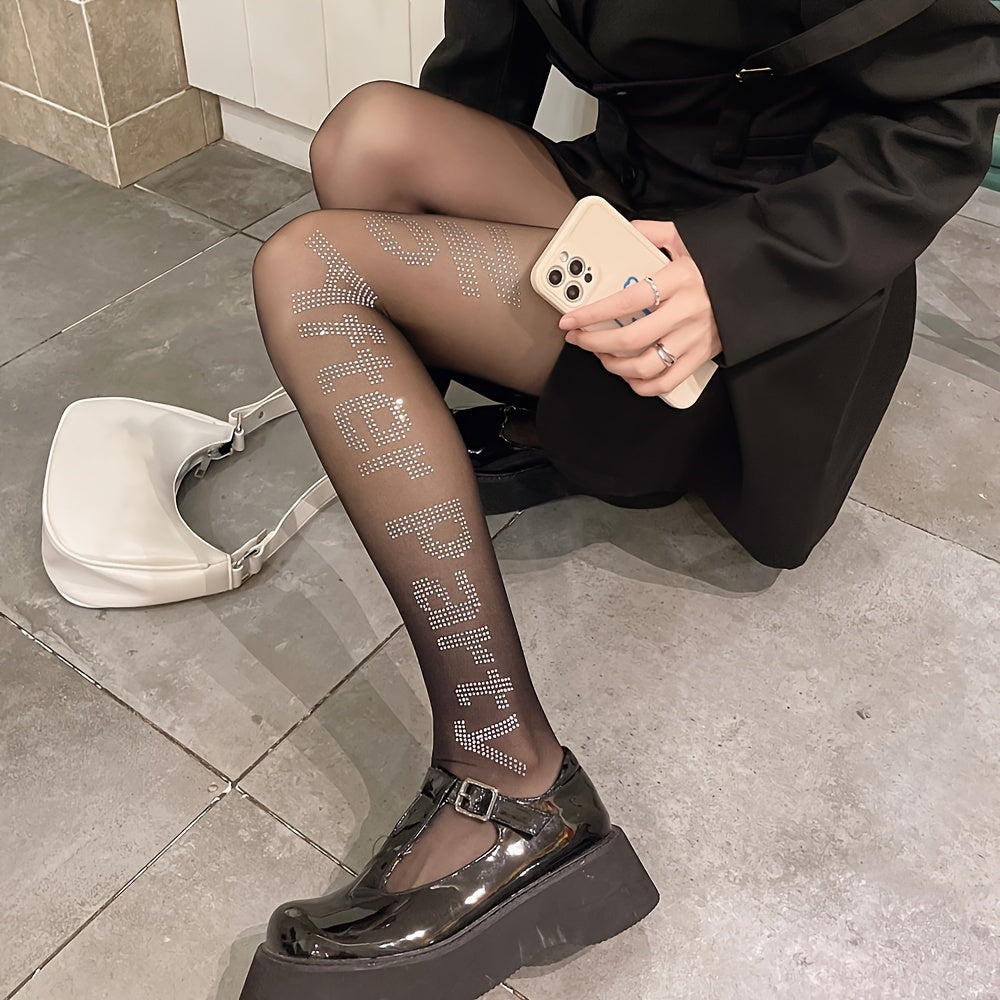 Pattern Pantyhose High Waist Slim Stockings & Hosiery