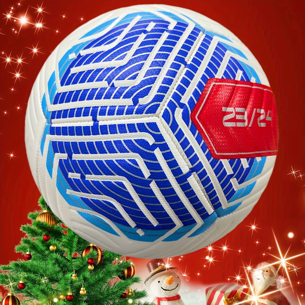 1pc Size 5 Soccer Ball Faux Leather Match Training Balls