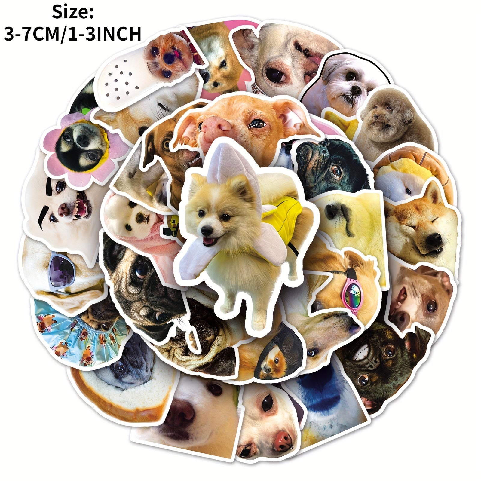 50pcs Puppy Series Stickers For Motorcycle Laptop Cup - Waterproof Sticker
