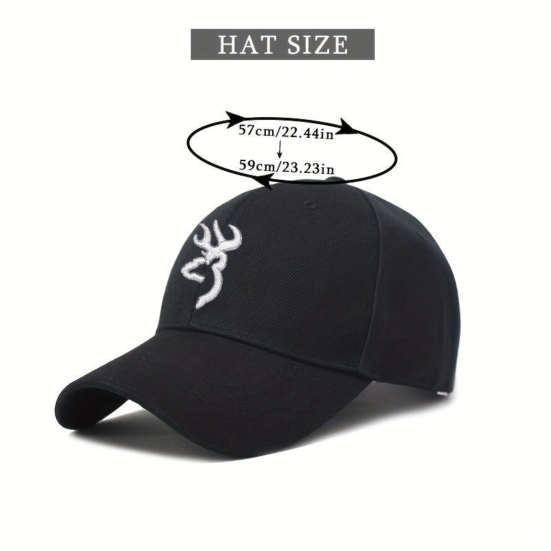 Scorpion Embroidery Baseball Cap Unisex Solid Sun Hat Adjustable Golf Dad Hat