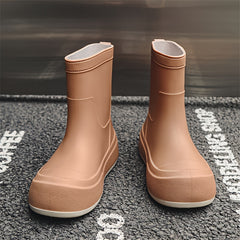 Women's Waterproof Rain Boots Medium Tube Comfortable Outdoor Work Boot