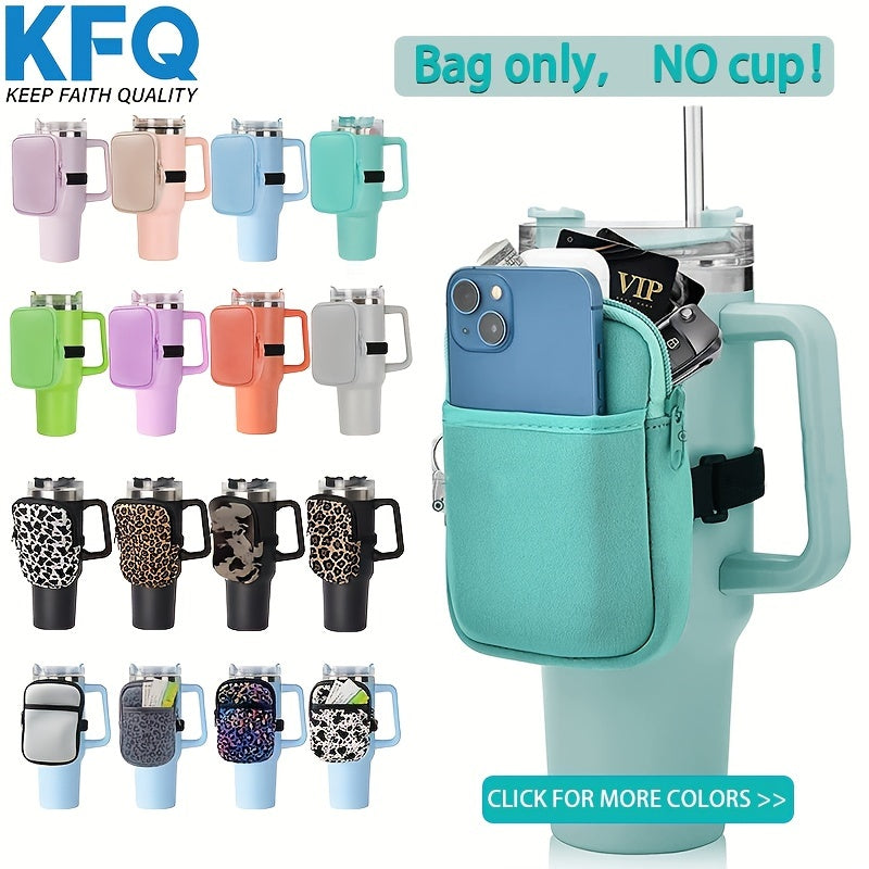 KFQ 40oz Water Bottle Body Bag Sports Casual Arm Wrist Mini Bag