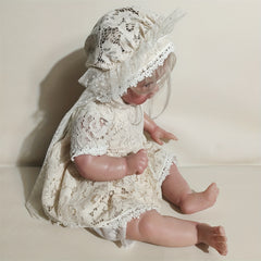 24 Inch Lifelike Soft Vinyl Reborn Doll Adorable Princess with Hand Rooted Hair