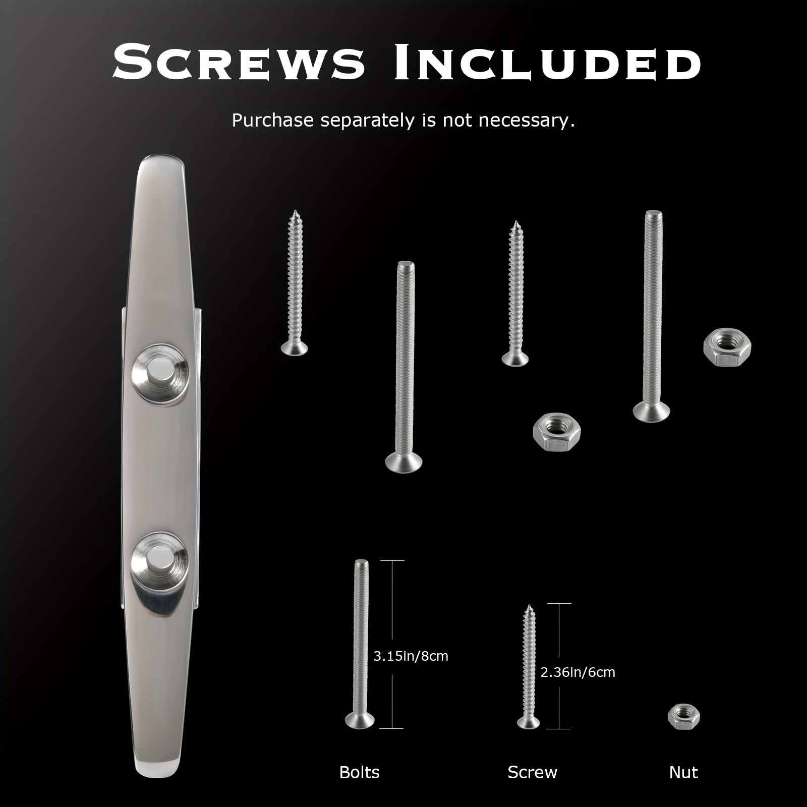 316 SS Mooring Dock Cleat Boat Deck Cleat Marine Yacht Hardware