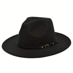 Woolen Jazz Hat Sun Protection Fedora Cap for Men & Women