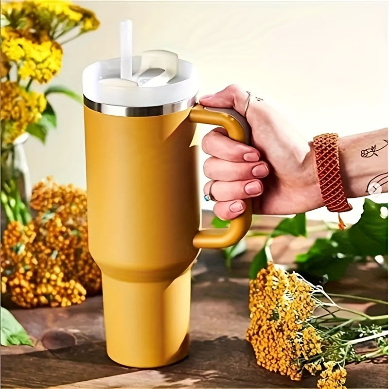 200ml Portable Car Cup Stainless Steel Water Cup Vacuum Insulated Cup with Straw