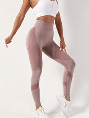 Seamless High Waist Yoga Pants Elastic Sports Leggings