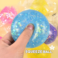 Glittery Maltose Stress Balls Colorful Sensory Toys for Party Favors