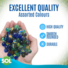 Coloured Glass Marbles Vintage Classic Kids Toys Games
