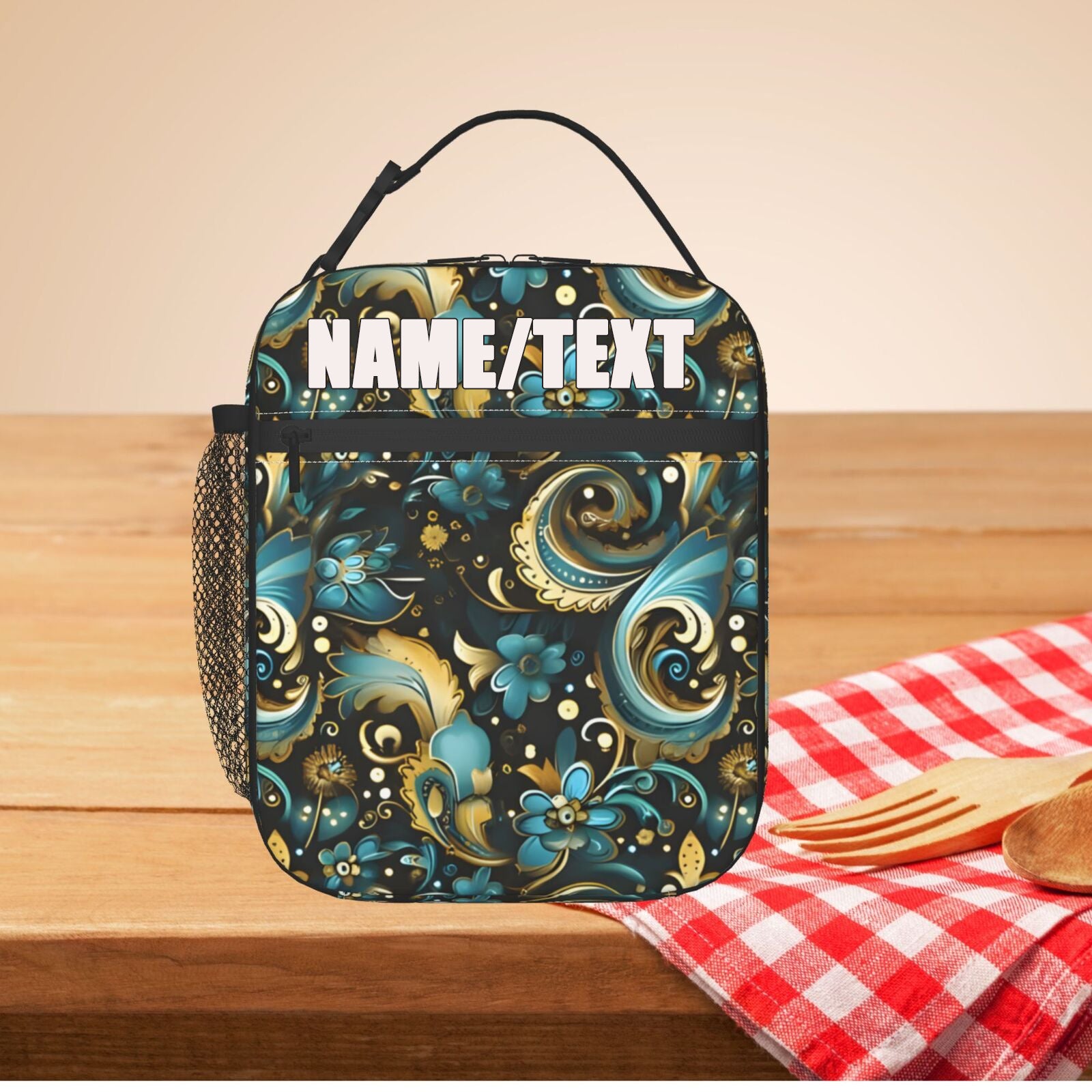 Personalized Insulated Lunch Bag - Travel Picnic Essential