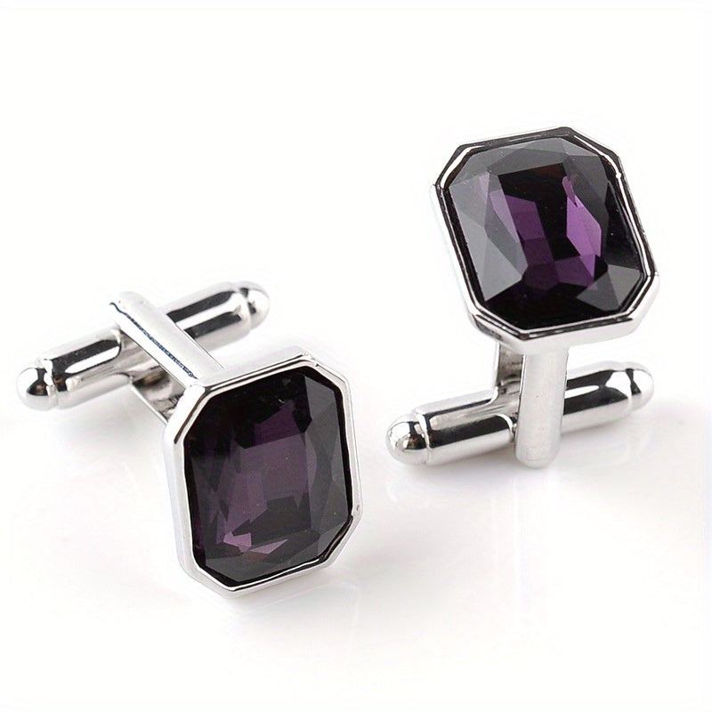 Rhinestone Cufflinks Suit Button Shirt Studs