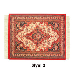 Oriental Style Rug Mouse Mat - Computer Carpet Mouse Pad