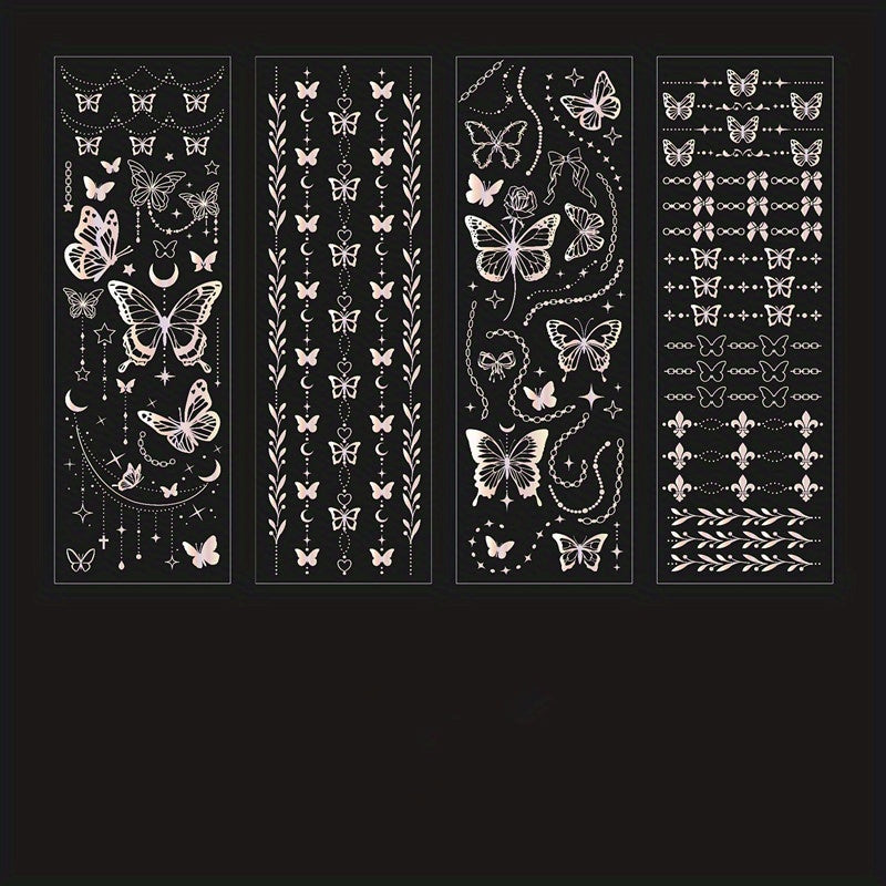 Galaxy Series 3D Hot Silver Scrapbook Stickers Set