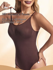 Crew Neck Bodysuit Shaper Tummy Control Butt Lifting Slip Body Shaper