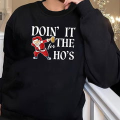 Christmas Loungewear Top Women's Plus Santa Claus Long Sleeve