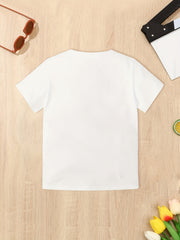 Boys Marine Life Print Short Sleeve T Shirt