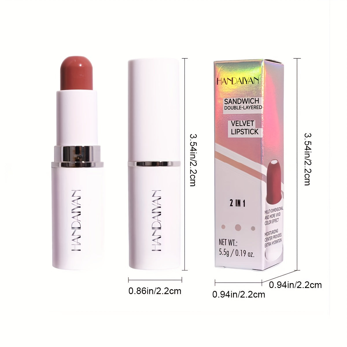 Sandwich Lipstick Matte Moisturizing Nourishing 8 Colors