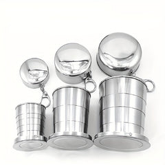 Stainless Steel Folding Cup Portable Outdoor Travel Camping Telescopic Cup
