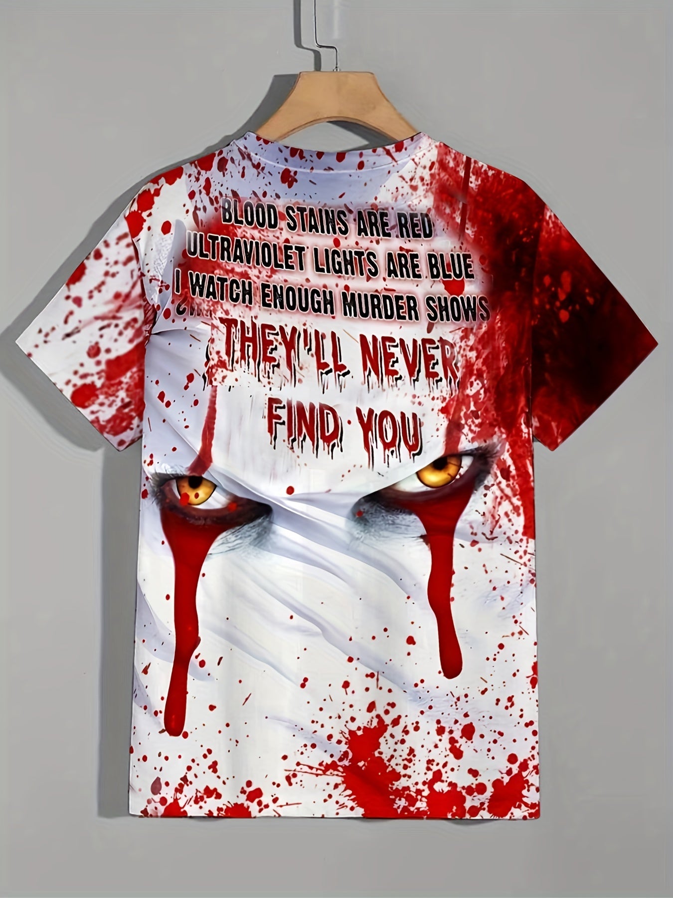 Men's Letter Print T Shirt Stay Hidden in Style with this Casual Tee