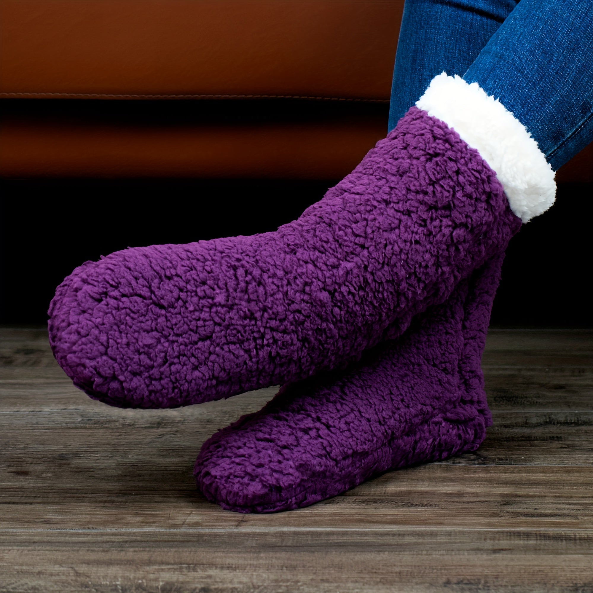 Cozy Fuzzy Slipper Socks for Women