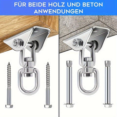 Stainless Steel Swing Hanger Hook Rotate High Strength Indoor Outdoor