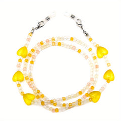 Heart Beaded Glasses Chain Acrylic Eyeglasses Lanyard Strap