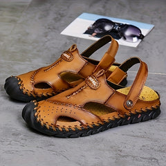 Men's Stitched Slip On Sandals Assorted Colors