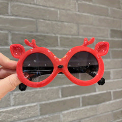 Kids Cartoon Deer Sunglasses Sun Protection Accessory for Outdoor Activities