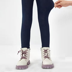 Girls Fleece Warm Pantyhose Soft Tights Leggings Pants Stockings