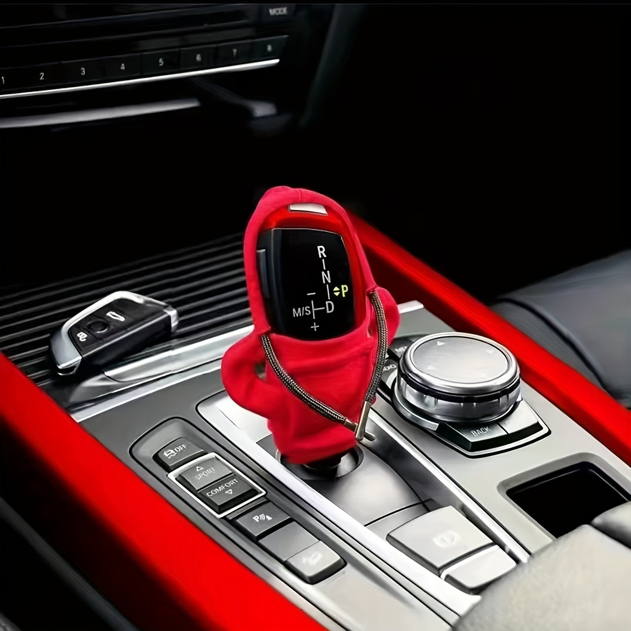Car Stop Decoration Small Hoodie Cover for Manual & Automatic Transmission