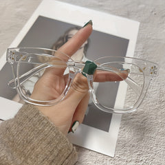Light Blocking Square Glasses Women Men Reading Computer Gaming