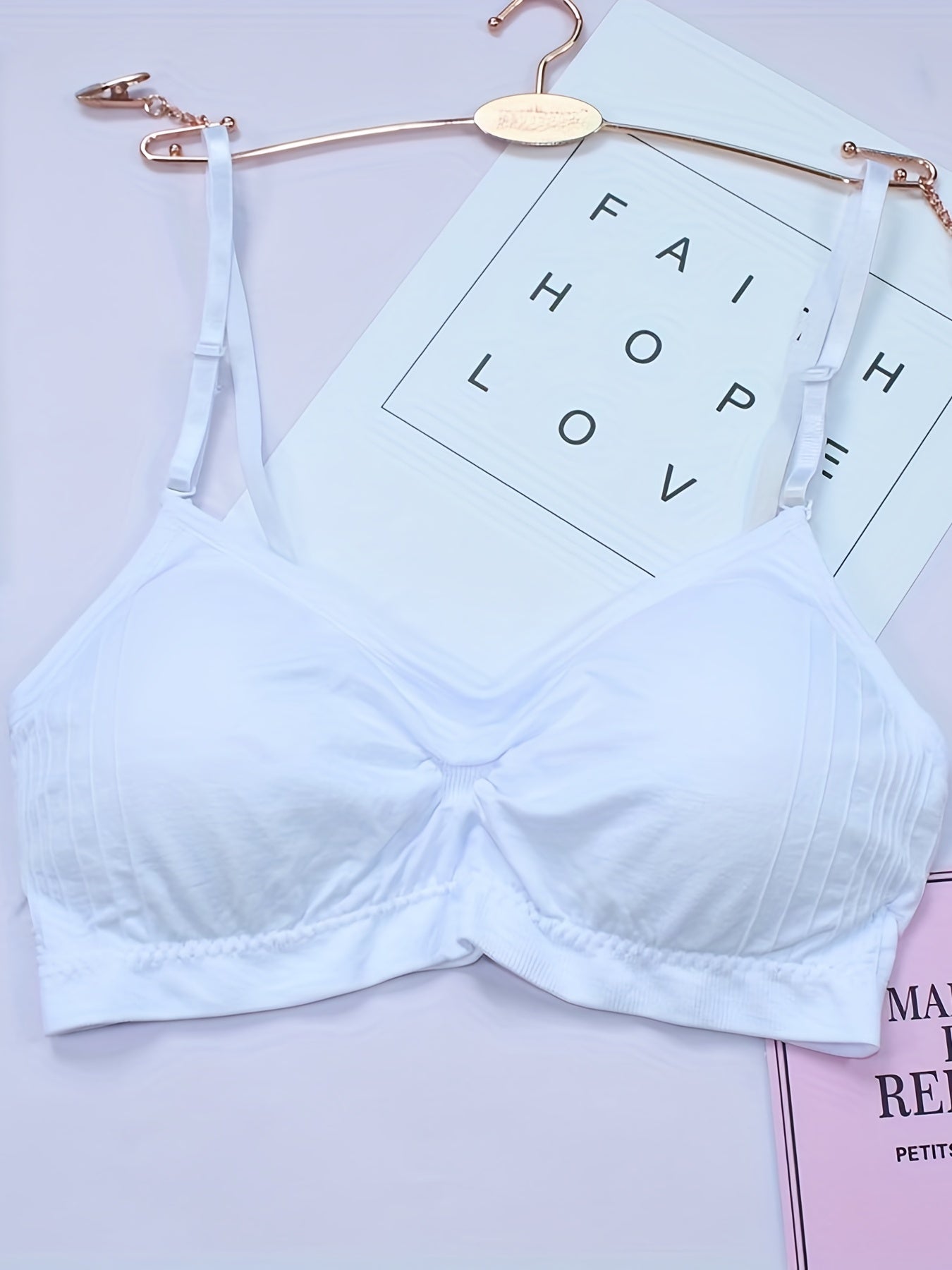 3pcs Seamless Wireless Bras Comfy & Breathable Intimates Bra Women's Lingerie