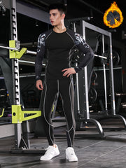 Men's Compression Set: T shirt & Leggings for Gym Workout Running