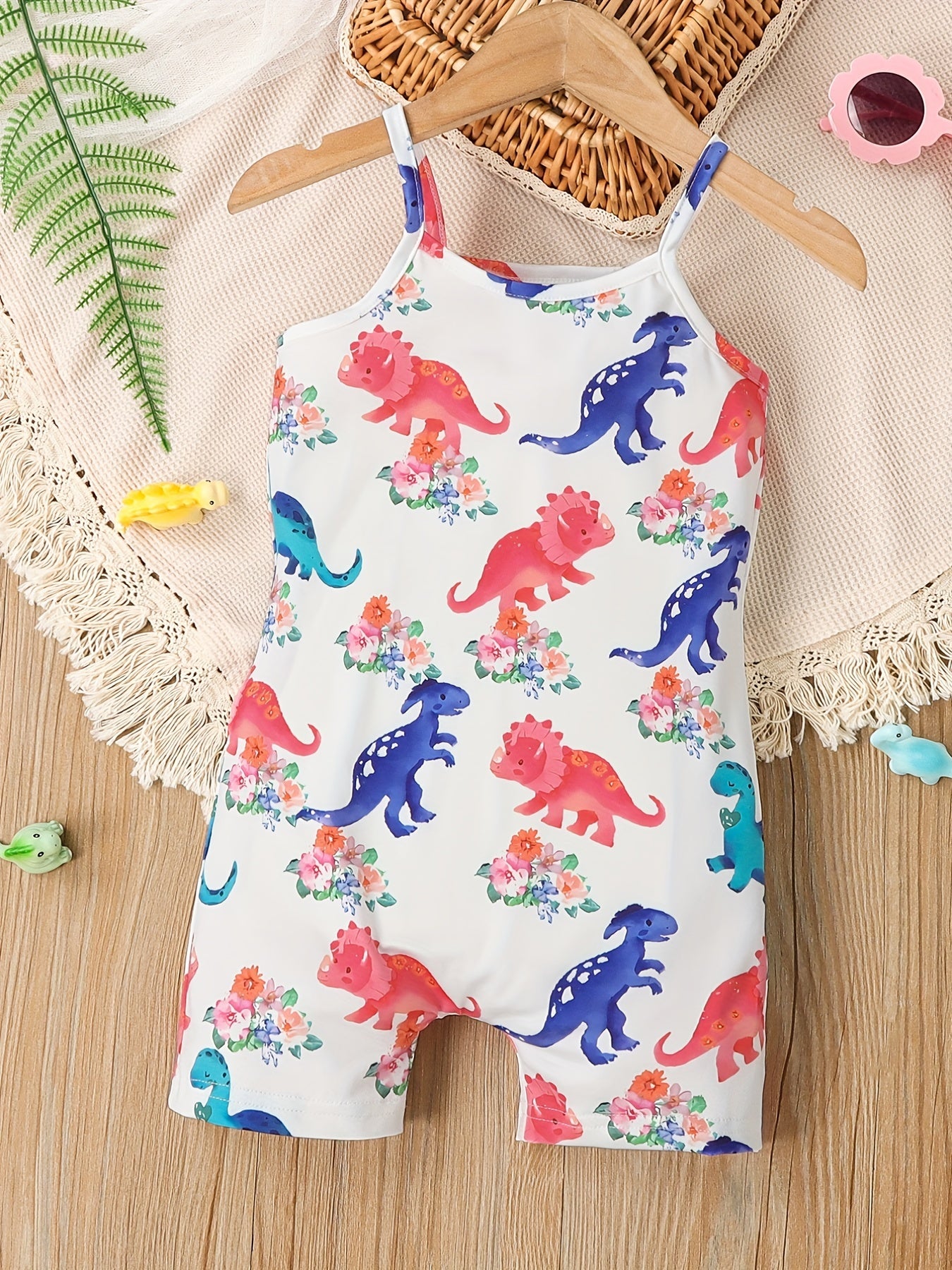 Toddler Girls Cami Romper Jumpsuit for Beach Vacation