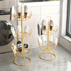 Rotating Shoe Drying Rack for Balcony Sunbathing