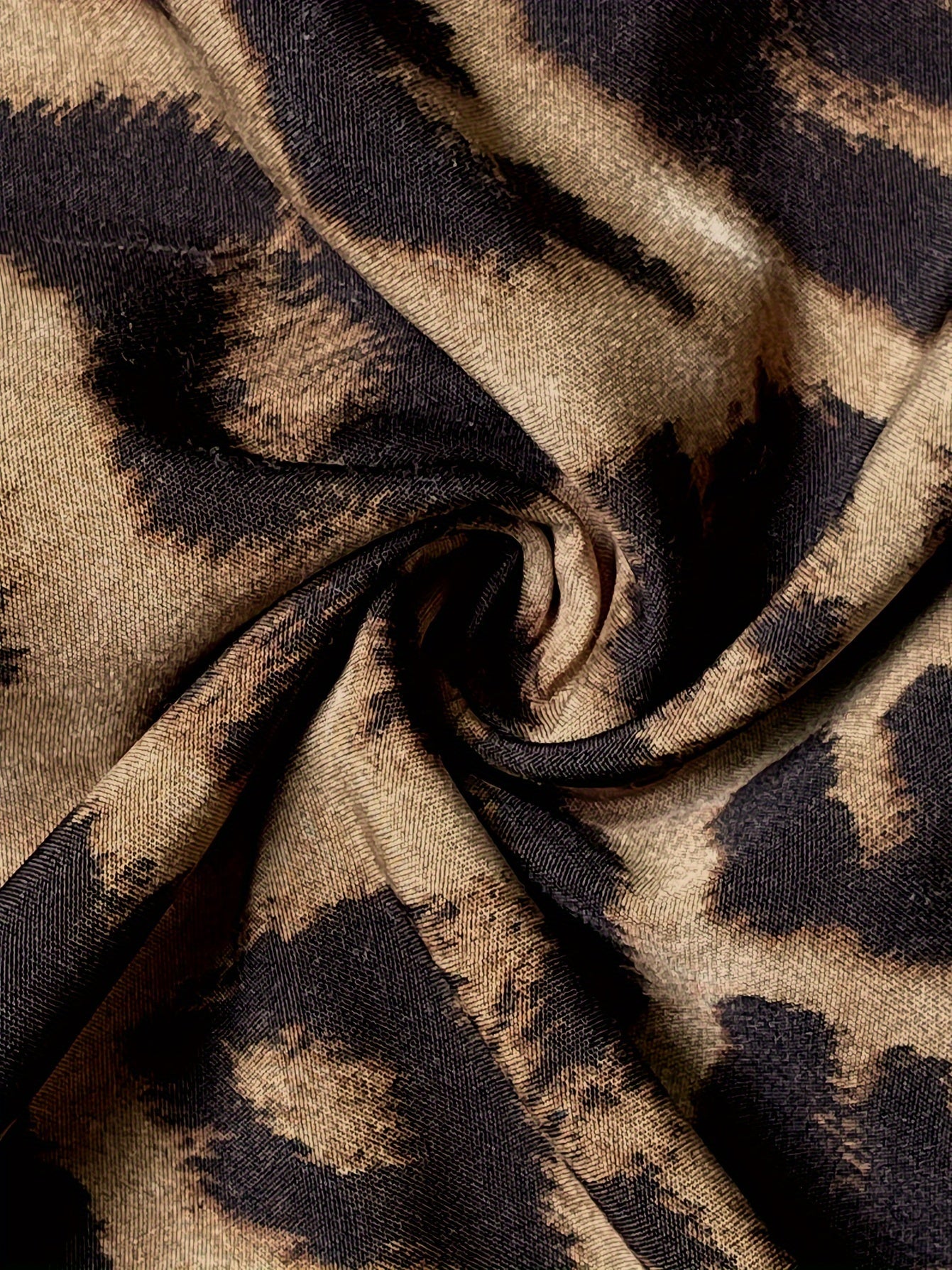 Leopard Print A-line Skirt