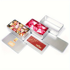 Mini Tinplate Soap Box Rectangular Tin Case Storage Organizer Tin Storage Box