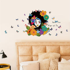 Colorful Flower Quote Wall Decal Peel And Stick Home Decor