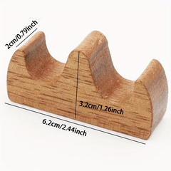 Wooden Paintbrush Holder Pen Organizer Log Pen Shelf Brush Organizer
