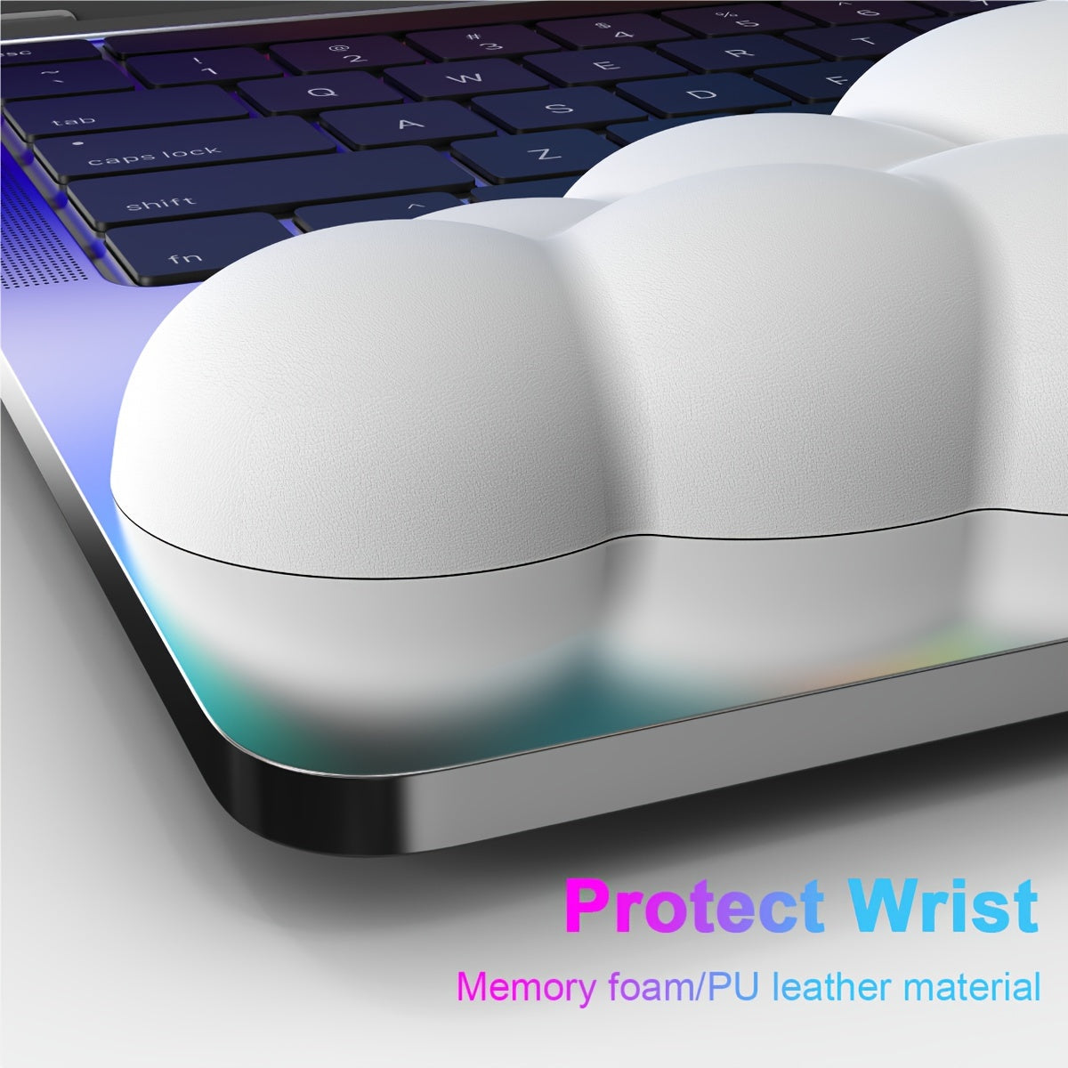 Ergonomic Memory Foam Wrist Rest Set - Mouse Pad, Wrist Support Pad, Coaster