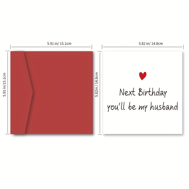 Funny Fiance Birthday Card For Him Husband Card Romantic Love Card