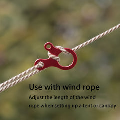 5pcs 3 Hole Wind Rope Cord Adjuster Buckle Outdoor Tent Accessories