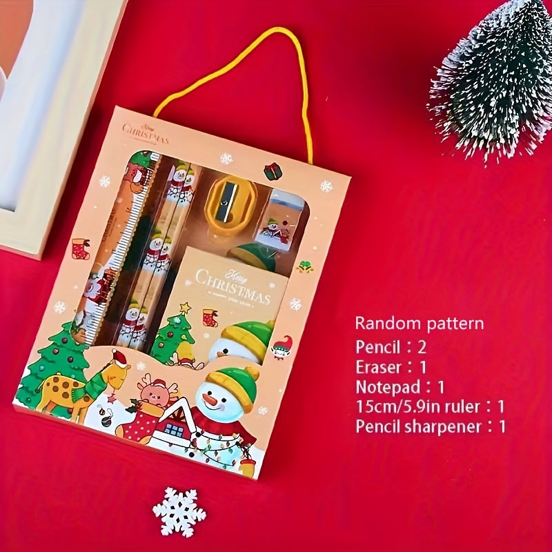 6pcs Christmas Stationery Set for Students