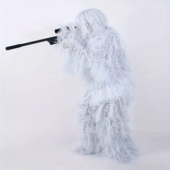 Snow Type Ghillie Suit for Outdoor Winter Game & Halloween Costume