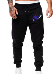 Men's Football Player Print Drawstring Sweatpants Joggers