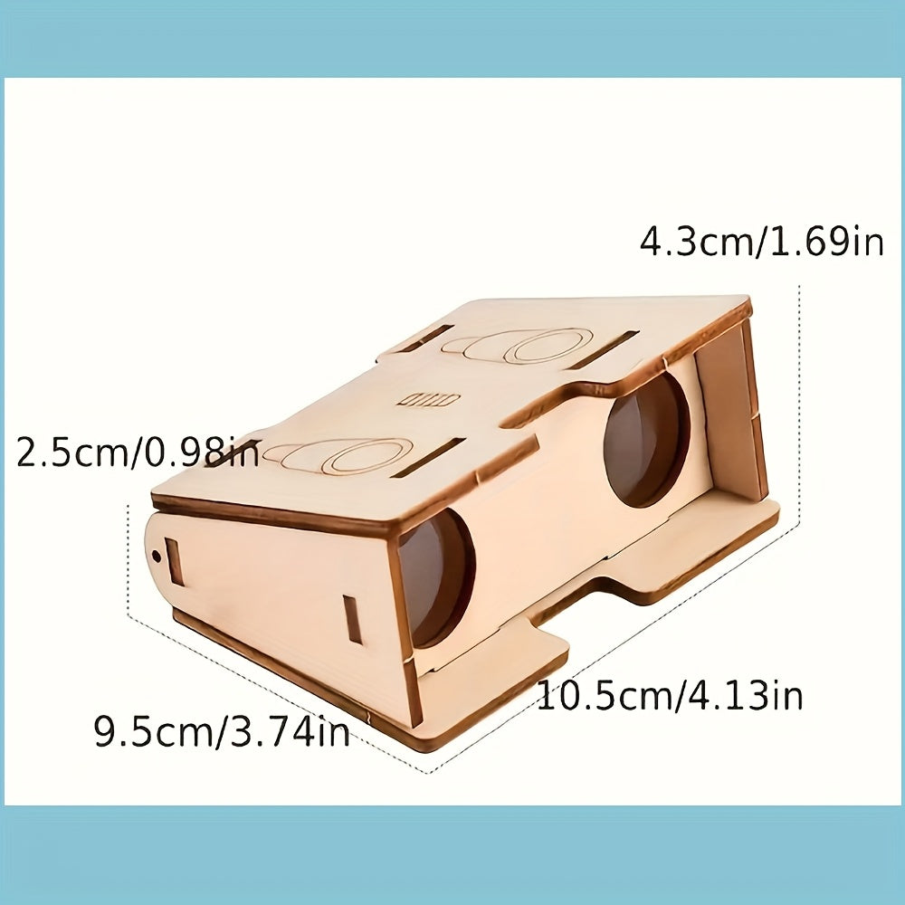Telescope 3D Puzzle DIY Wooden Model Assembly Kit Educational Science Toy