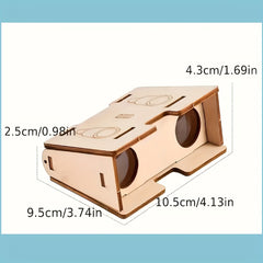 Telescope 3D Puzzle DIY Wooden Model Assembly Kit Educational Science Toy