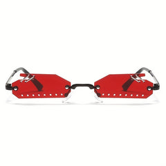 Y2K Irregular Rimless Sunglasses Punk Party Prom Club