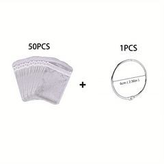 50pcs Ziplock Bags 5D DIY Rhinestones Painting Tools Self Adhesive Bags